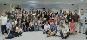Participantes e equipe do Seminário Zero Discriminação nos Serviços de Saúde, realizado no Museu de Arte Contemporânea da Universidade de São Paulo