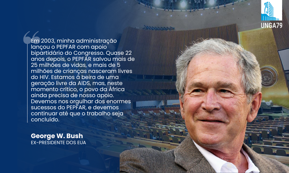 #UNGA79 - George W. Bush, ex-presidente dos EUA.