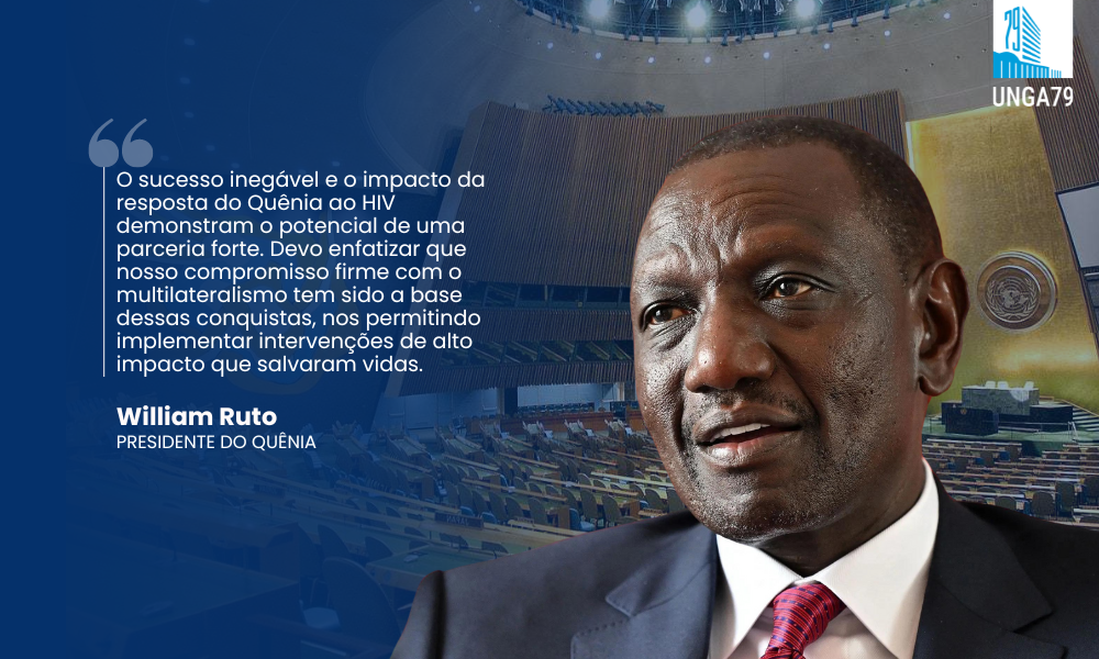 #UNGA79 - William Ruto, presidente do Quênia.