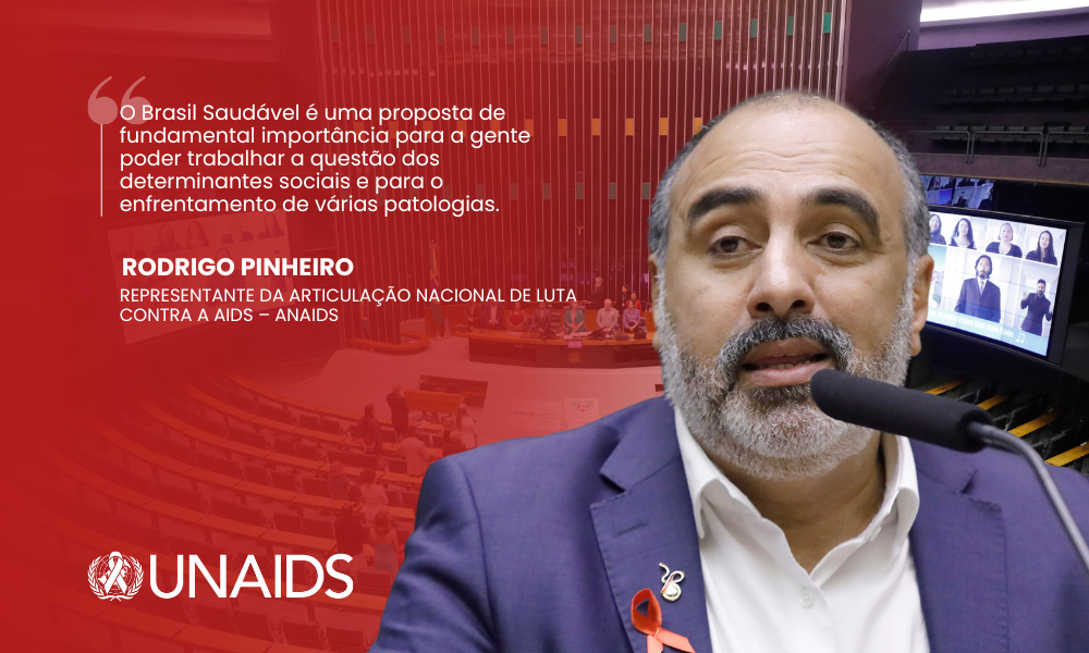 Homenagem ao Dia Mundial de Luta Contra a AIDS. Representante da Articulação Nacional de Luta Contra a Aids – ANAIDS, Rodrigo Pinheiro