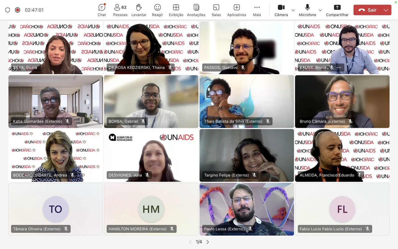 Cerca de 70 pessoas entre academia, governo, agências da ONU, sociedade civil e outras partes interessadas participaram da Consulta Nacional para a nova Estratégia Global de AIDS 2026-2031.