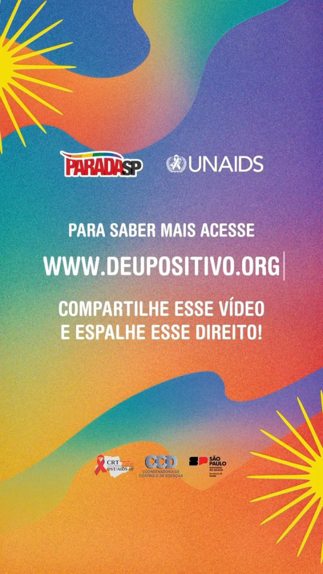 O conhecimento sobre o seu status sorológico é um passo fundamental para o autocuidado. 
🩺 Com o autoteste de HIV, você tem a liberdade e a privacidade de realizar a testagem quando se sentir mais confortável. 
O autoteste estão disponíveis gratuitamente no SUS e o processo é simples e seguro. Saiba como retirar o seu na unidade de saúde mais próxima e fortaleça a sua autonomia. 
Compartilhe essa informação para que mais pessoas tenham acesso a esse direito! 🌐 
📌 Siga @unaidsbrasil e @paradasp @crtaids nas redes!
#AutotesteHIV #Autocuidado #SaúdePública #ConhecimentoÉDireito #SUS